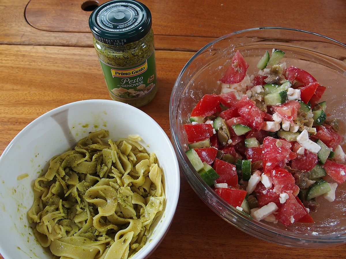 görög saláta olasz tészta